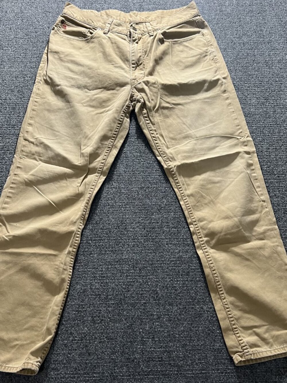 Polo Ralph Lauren Chino Pants Mens 34x30 Khaki Tan 5-Pocket Straight